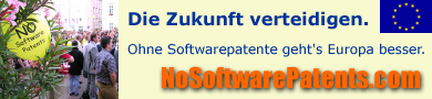 (Keine Softwarepatente)